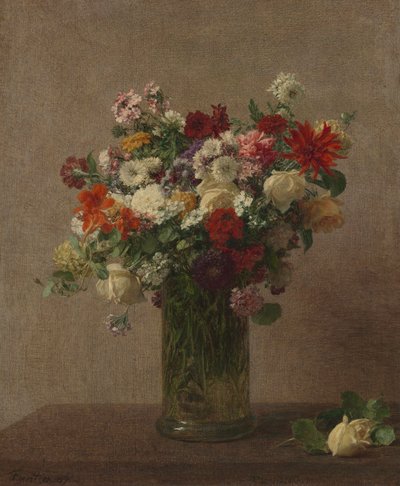 Flores de Normandía de Ignace Henri Jean Fantin Latour